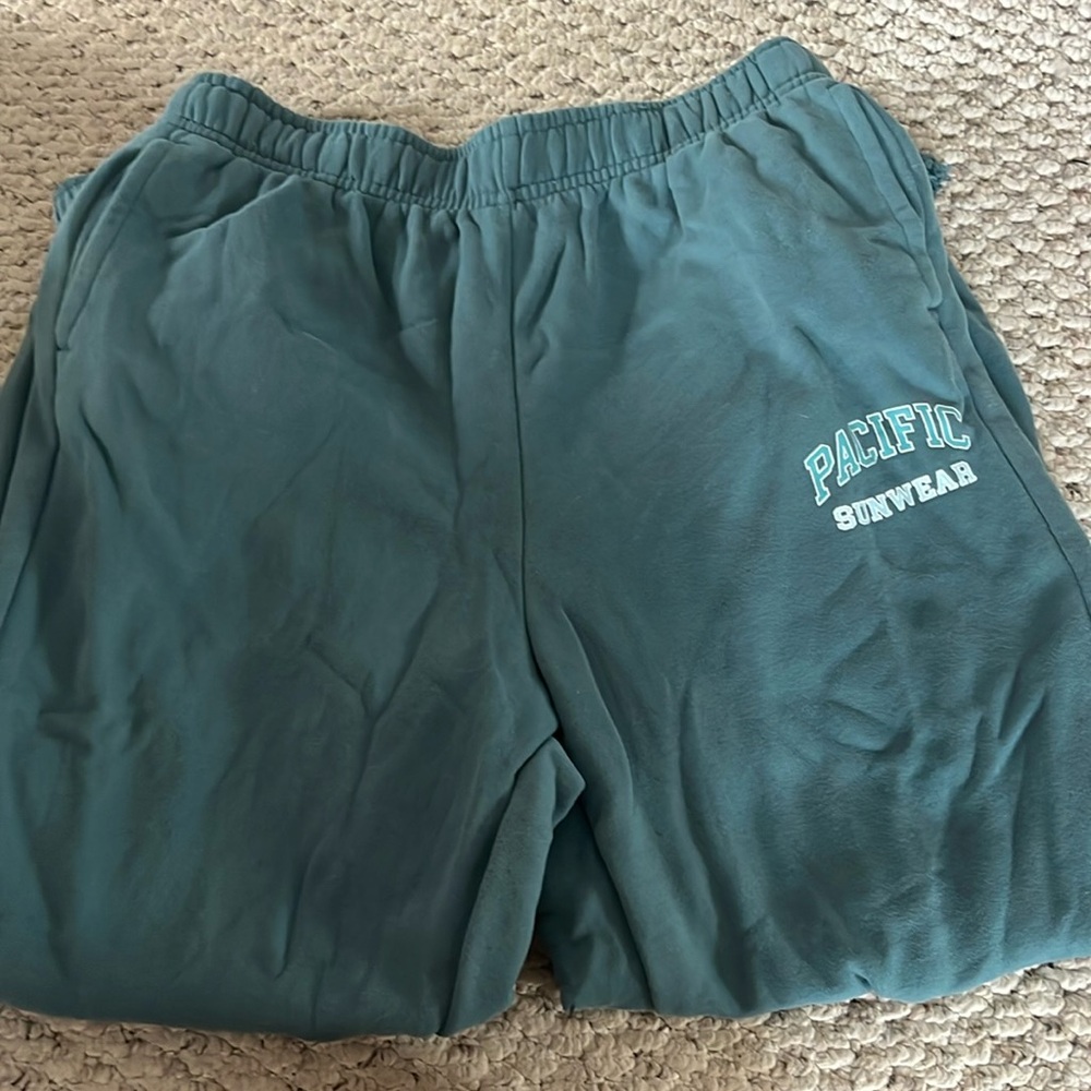 Green pacific sun wear sweatpants